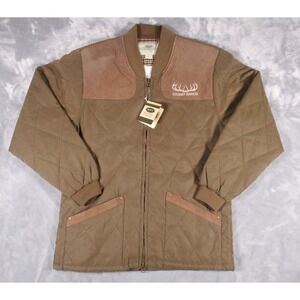 Boyt Harness Co. Quilted Field Hunting Barn Coat Embroidered Stewart Ranch L NEW